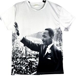 Bay Club Martin‎ Luther King Men's L Shirt I Have A Dream Graphic Double Sided